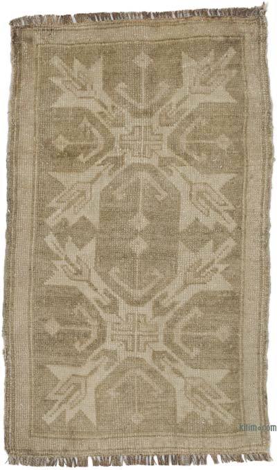 Vintage Turkish Hand-Knotted Rug - 1' 8" x 2' 8" (20 in. x 32 in.)
