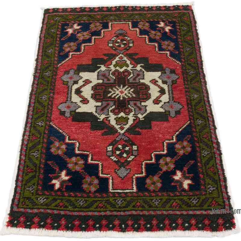 Alfombra Vintage Turca Anudada a Mano - 59 cm x 97 cm - K0062723