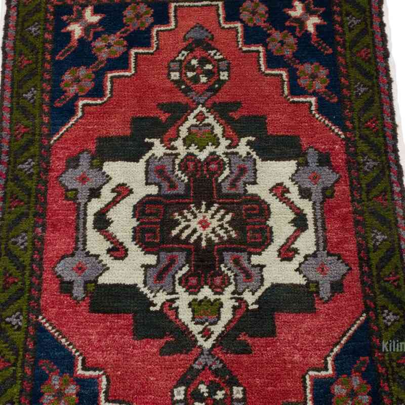 Alfombra Vintage Turca Anudada a Mano - 59 cm x 97 cm - K0062723