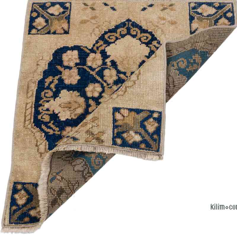 Vintage Turkish Hand-Knotted Rug - 1' 9" x 2'  (21" x 24") - K0062728