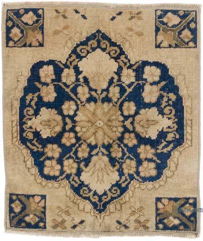 Alfombra Vintage Turca Anudada a Mano - 53 cm x 61 cm