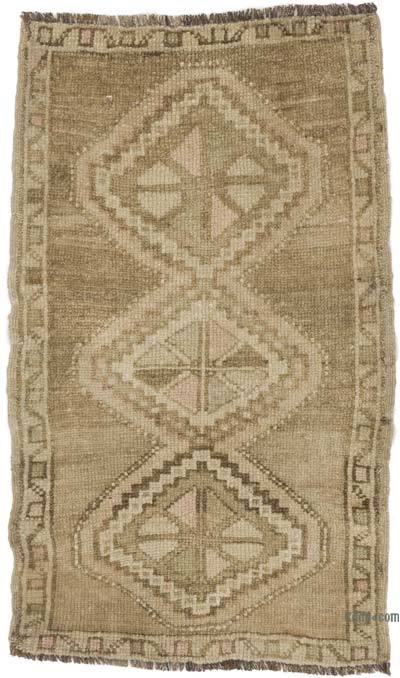 Vintage Turkish Hand-Knotted Rug - 1' 10" x 3' 1" (22 in. x 37 in.)