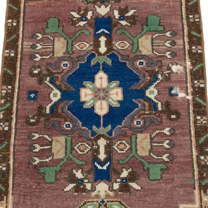 Alfombra Vintage Turca Anudada a Mano - 48 cm x 100 cm - K0062747