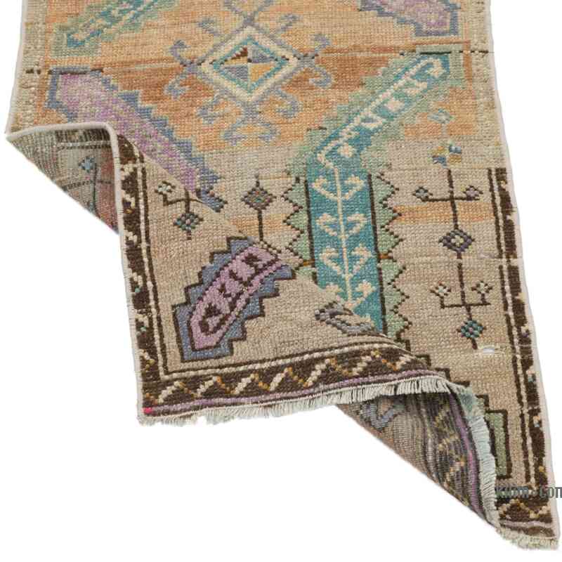 El Dokuma Vintage Halı - 47 cm x 97 cm - K0062748