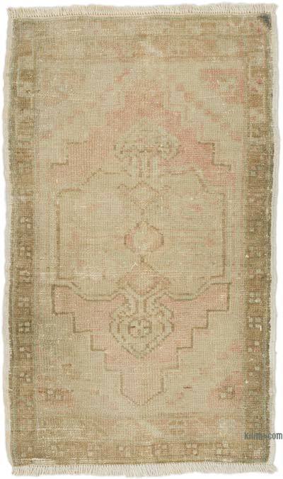 Vintage Turkish Hand-Knotted Rug - 1' 10" x 3'  (22 in. x 36 in.)