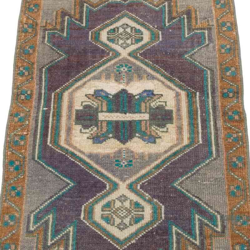 Alfombra Vintage Turca Anudada a Mano - 52 cm x 93 cm - K0062761
