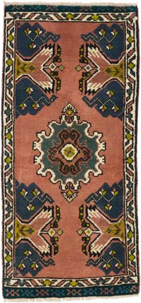 El Dokuma Vintage Halı - 50 cm x 107 cm