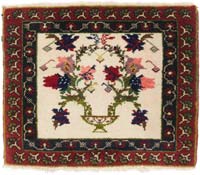 El Dokuma Vintage Halı - 61 cm x 51 cm