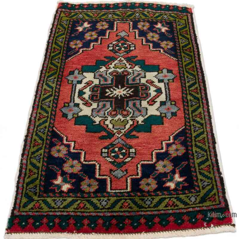 Vintage Turkish Hand-Knotted Rug - 1' 11" x 3' 3" (23 in. x 39 in.) - K0062782
