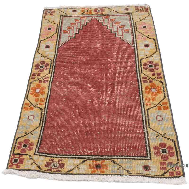Vintage Turkish Hand-Knotted Rug - 2'  x 3' 7" (24 in. x 43 in.) - K0062785