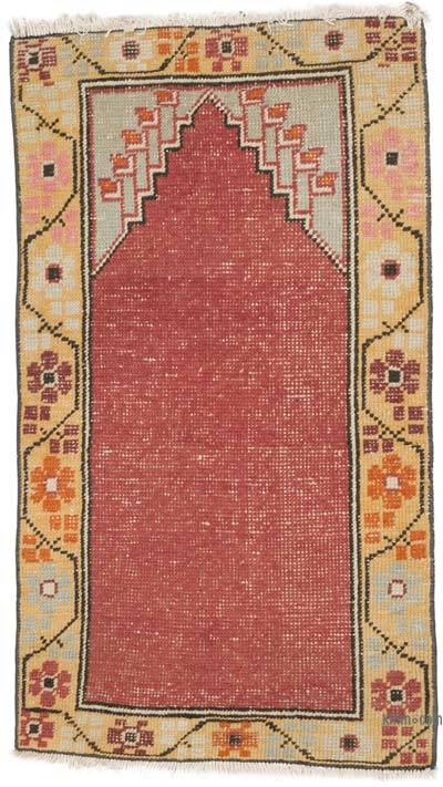 Vintage Turkish Hand-Knotted Rug - 2'  x 3' 7" (24 in. x 43 in.)