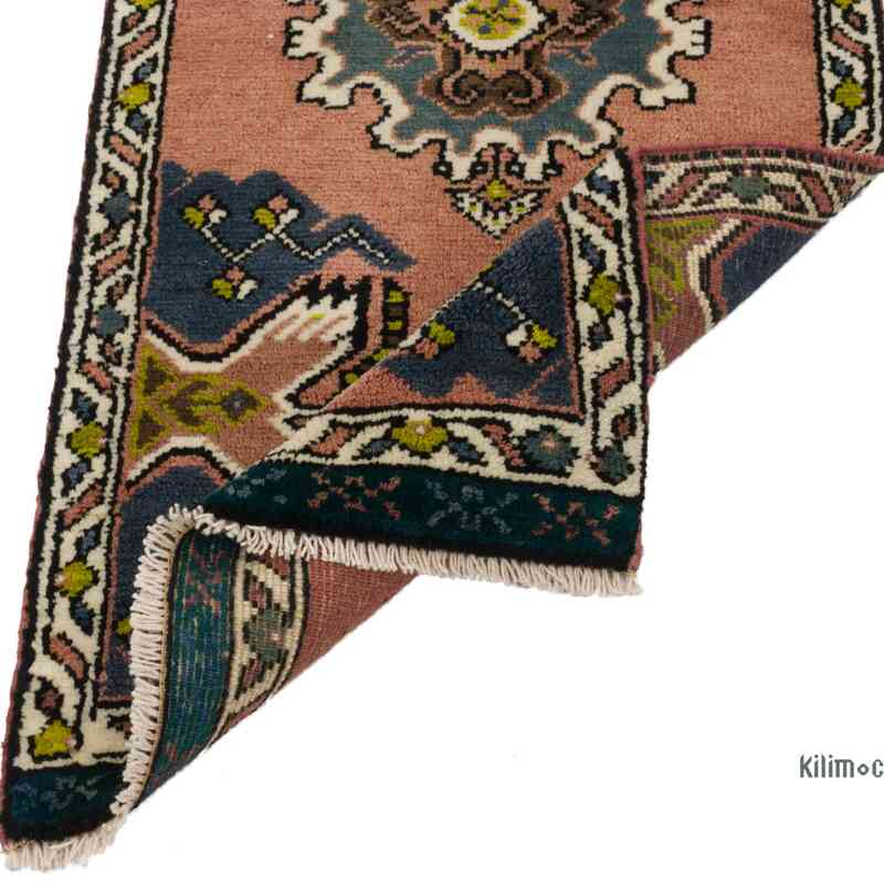 Alfombra Vintage Turca Anudada a Mano - 49 cm x 105 cm - K0062787
