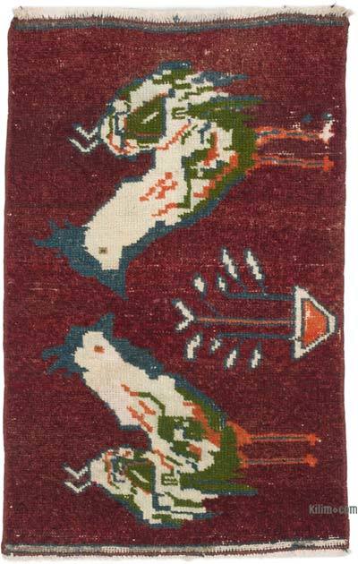 El Dokuma Vintage Halı - 45 cm x 70 cm