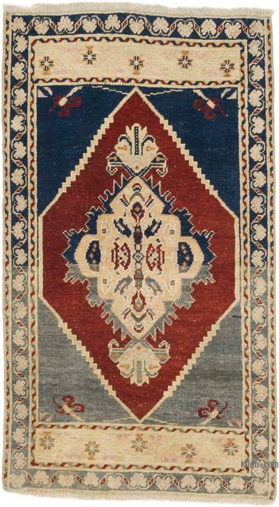 Vintage Turkish Hand-Knotted Rug - 1' 8" x 3'  (20 in. x 36 in.)