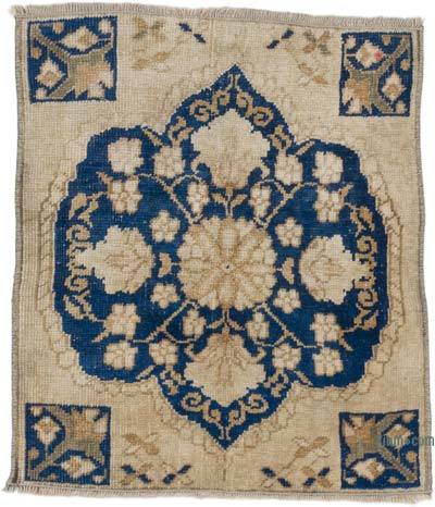 Vintage Turkish Hand-Knotted Rug - 1' 9" x 2' 1" (21 in. x 25 in.)
