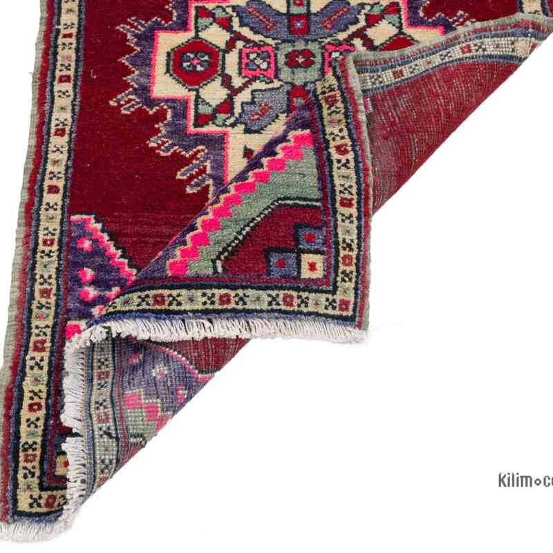 El Dokuma Vintage Halı - 56 cm x 99 cm - K0062794