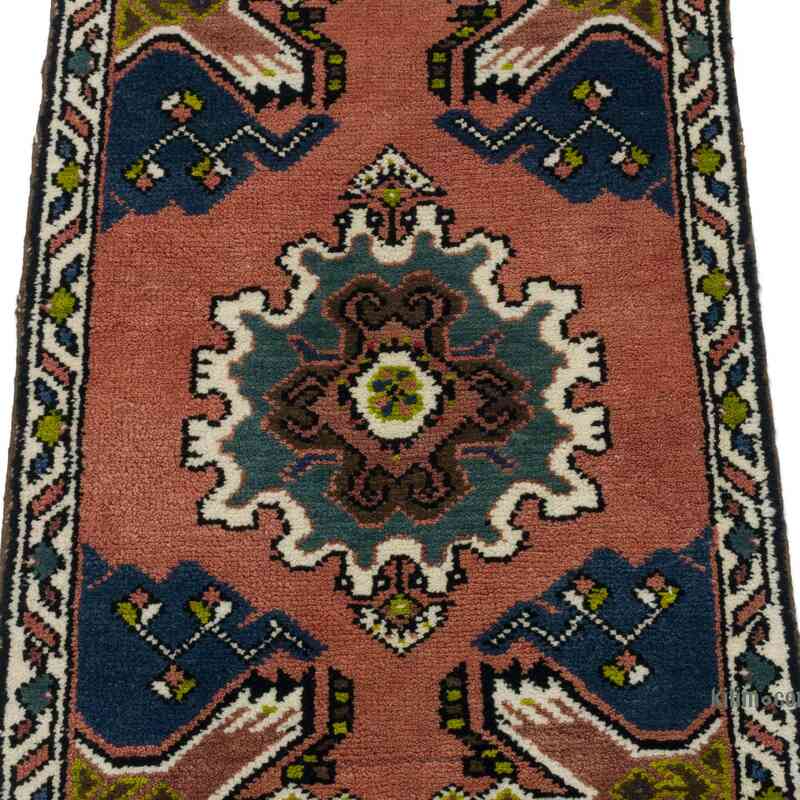 Alfombra Vintage Turca Anudada a Mano - 52 cm x 102 cm - K0062797