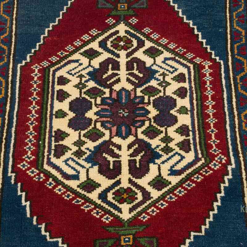 Alfombra Vintage Turca Anudada a Mano - 65 cm x 111 cm - K0062806
