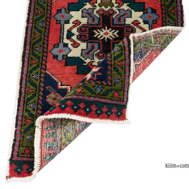 El Dokuma Vintage Halı - 56 cm x 100 cm - K0062809
