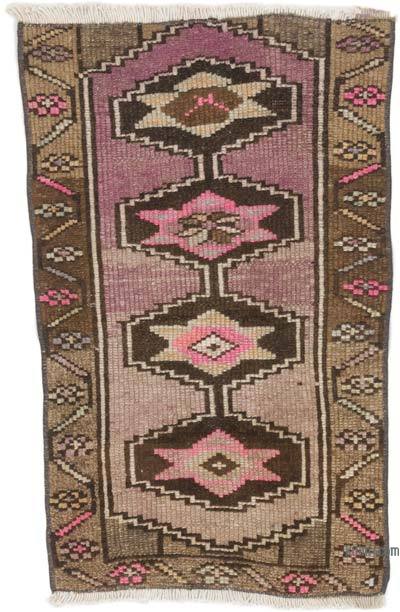 Vintage Turkish Hand-Knotted Rug - 1' 8" x 2' 7" (20 in. x 31 in.)