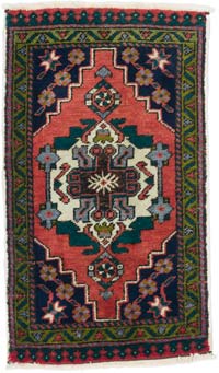 Alfombra Vintage Turca Anudada a Mano - 57 cm x 100 cm