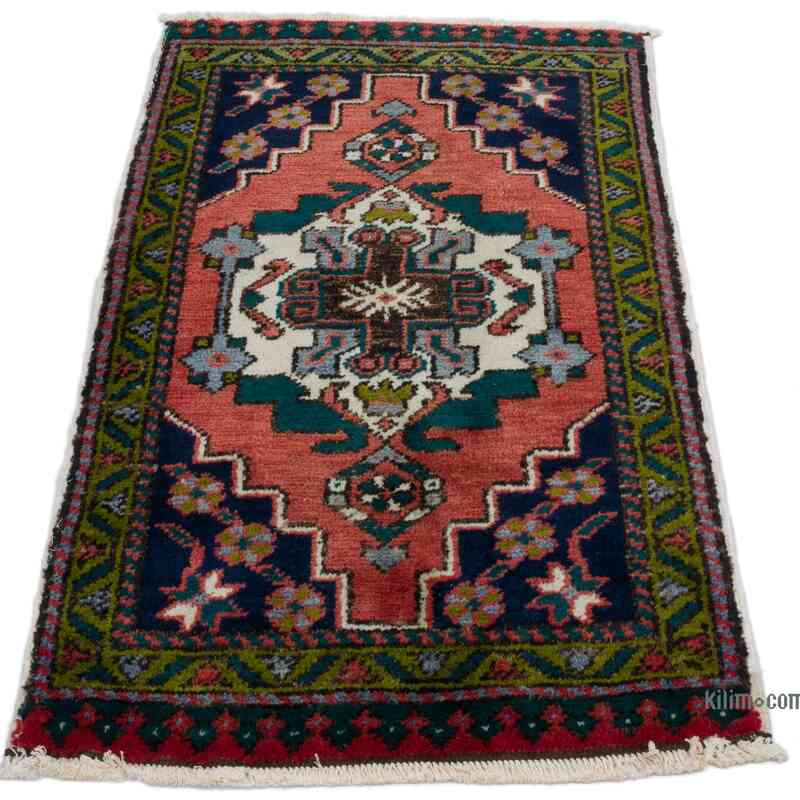 Vintage Turkish Hand-Knotted Rug - 1' 10" x 3' 3" (22" x 39") - K0062821