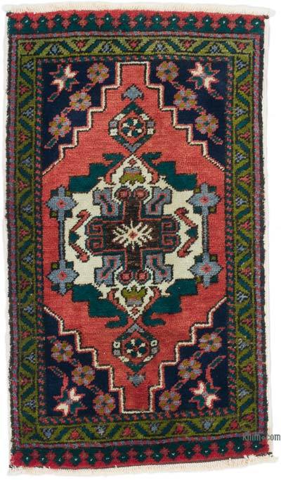 Alfombra Vintage Turca Anudada a Mano - 57 cm x 100 cm