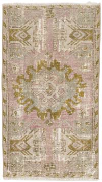 El Dokuma Vintage Halı - 51 cm x 90 cm