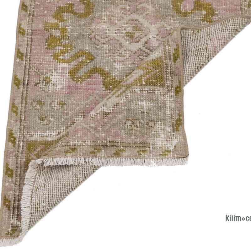 El Dokuma Vintage Halı - 51 cm x 90 cm - K0062824