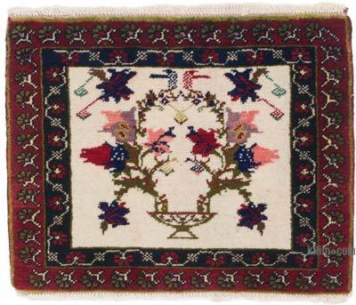 Vintage Turkish Hand-Knotted Rug - 2'  x 1' 8" (24 in. x 20 in.)