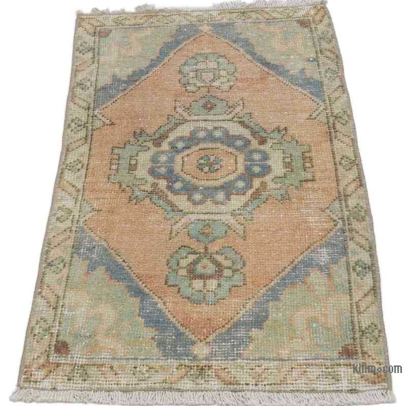 Alfombra Vintage Turca Anudada a Mano - 49 cm x 87 cm - K0062828