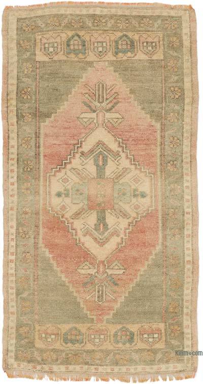 Vintage Turkish Hand-Knotted Rug - 1' 10" x 3' 6" (22 in. x 42 in.)