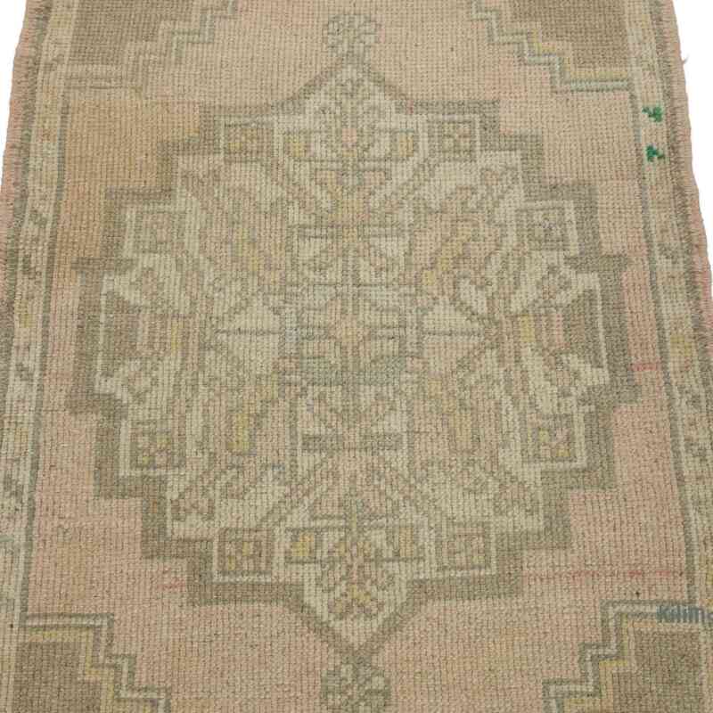 El Dokuma Vintage Halı - 56 cm x 98 cm - K0062832