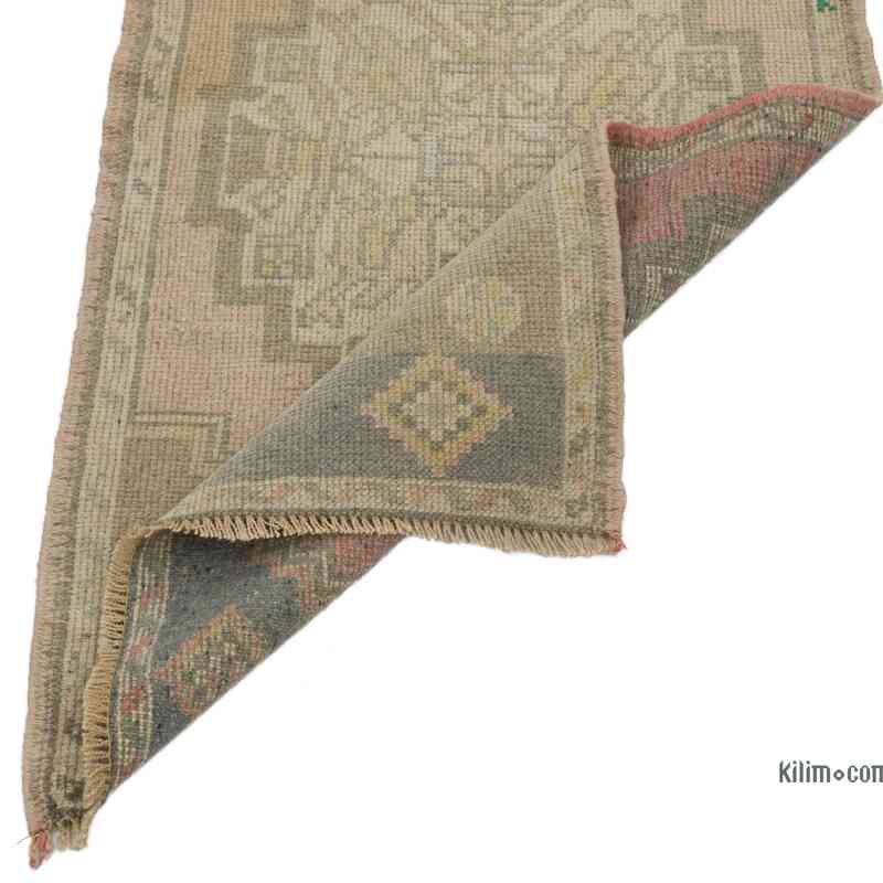 El Dokuma Vintage Halı - 56 cm x 98 cm - K0062832