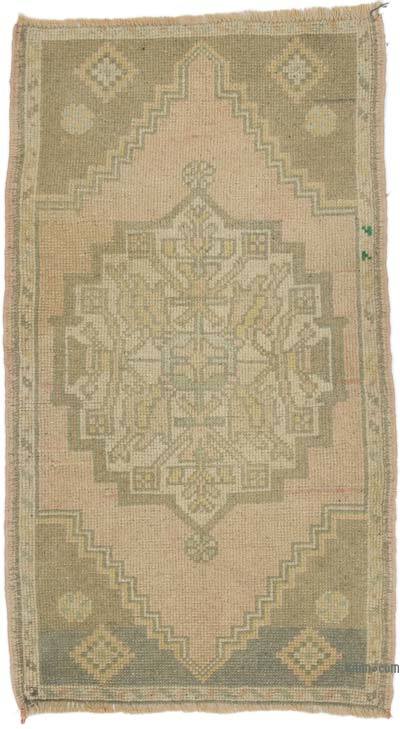 Alfombra Vintage Turca Anudada a Mano - 56 cm x 98 cm