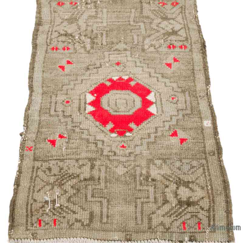 Alfombra Vintage Turca Anudada a Mano - 50 cm x 81 cm - K0062833