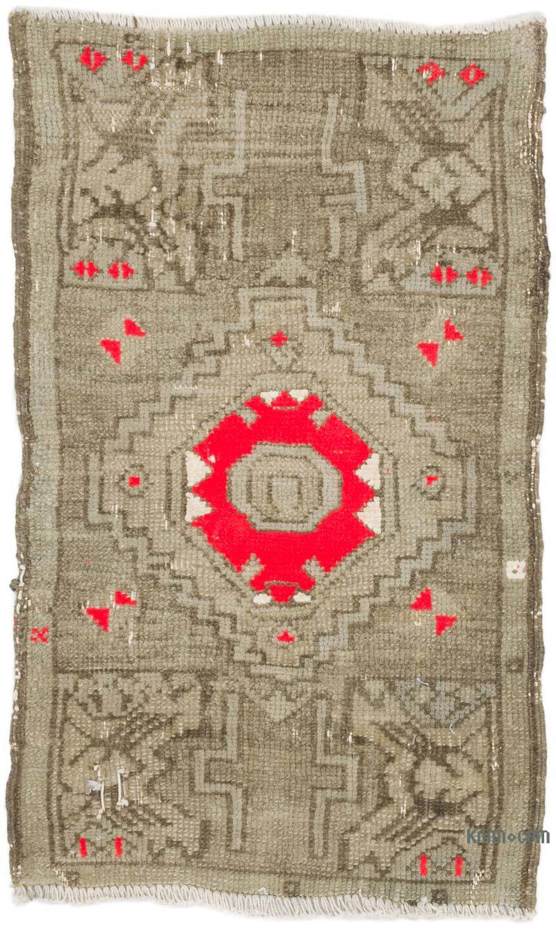 Alfombra Vintage Turca Anudada a Mano - 50 cm x 81 cm - K0062833