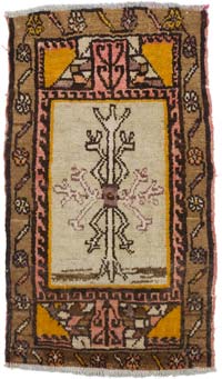El Dokuma Vintage Halı - 52 cm x 90 cm