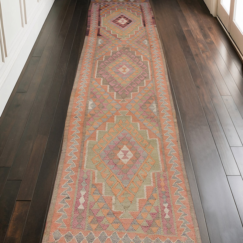 Vintage Anadolu Kilim Yolluk - 105 cm x 345 cm - K0062850