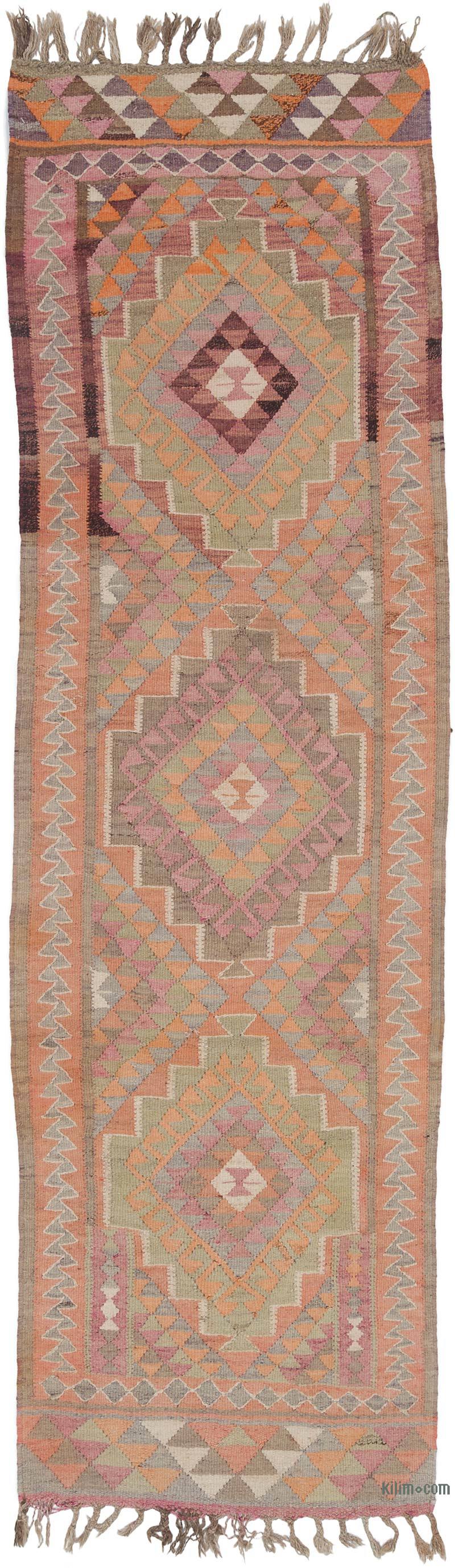 Vintage Anadolu Kilim Yolluk - 105 cm x 345 cm - K0062850