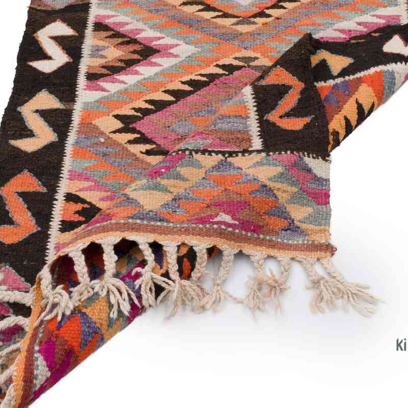 Vintage Tribal Kilim Runner - 3' 1" x 10' 5" (37" x 125") - K0062859