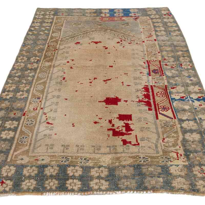 Vintage Turkish Hand-Knotted Rug - 3' 8" x 5' 8" (44 in. x 68 in.) - K0062867