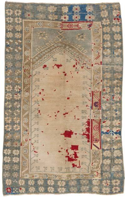 Vintage Turkish Hand-Knotted Rug - 3' 8" x 5' 8" (44 in. x 68 in.)