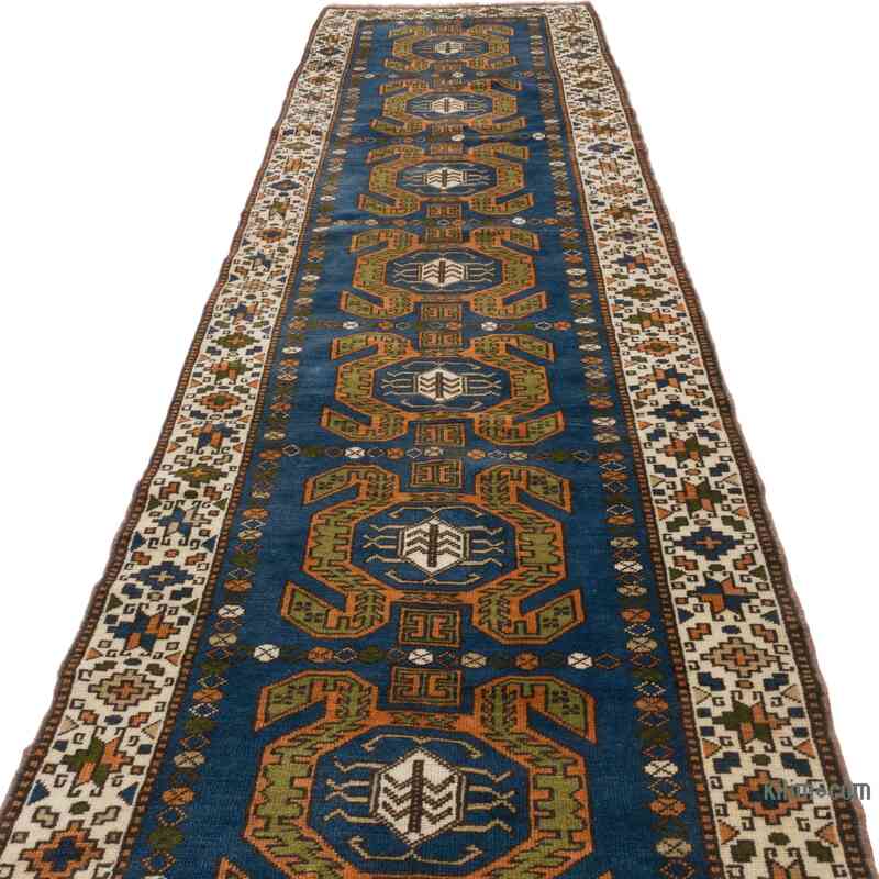Vintage Turkish Hand-Knotted Rug - 3'  x 11' 8" (36 in. x 140 in.) - K0062870