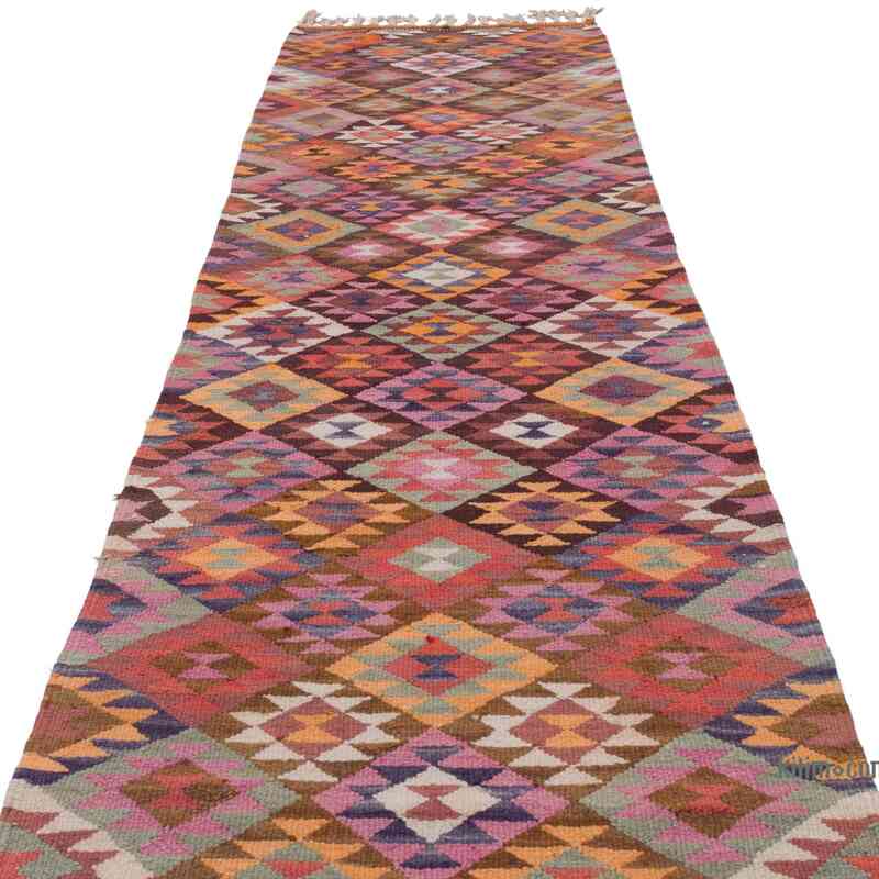 Vintage Tribal Kilim Runner - 2' 11" x 9' 10" (35" x 118") - K0062885