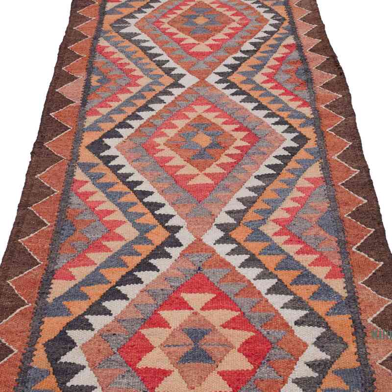 Vintage Tribal Kilim Runner - 2' 10" x 10' 8" (34" x 128") - K0062900
