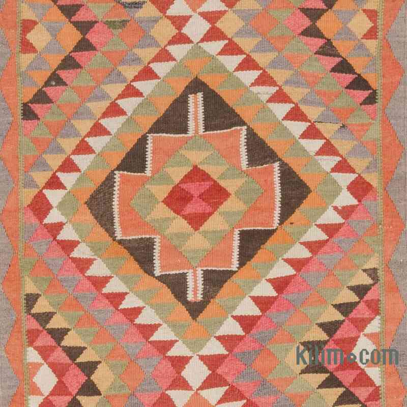 Vintage Tribal Kilim Runner - 100 cm x 346 cm - K0062903