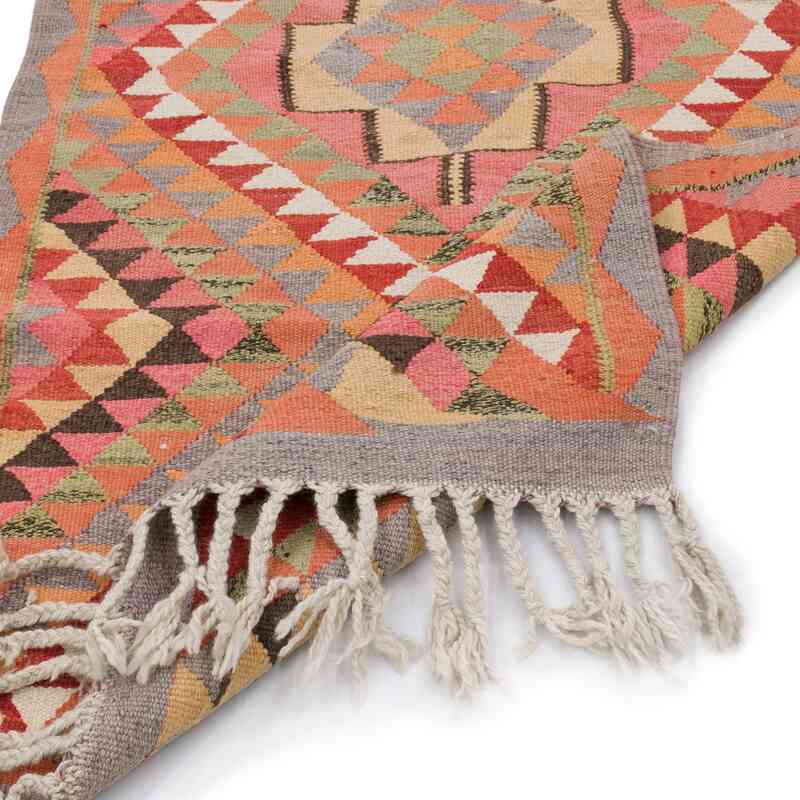 Vintage Tribal Kilim Runner - 100 cm x 346 cm - K0062903