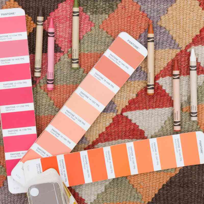 Vintage Tribal Kilim Runner - 100 cm x 346 cm - K0062903