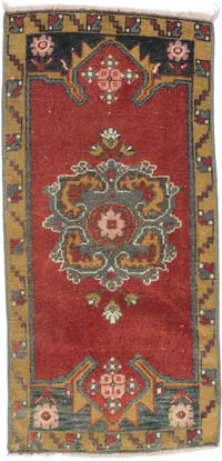 El Dokuma Vintage Halı - 50 cm x 102 cm